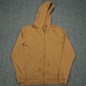 5 11 Tactical Hoodie Mens Medium Brown Engage Full Zip Sweatshirt Pockets Hooded